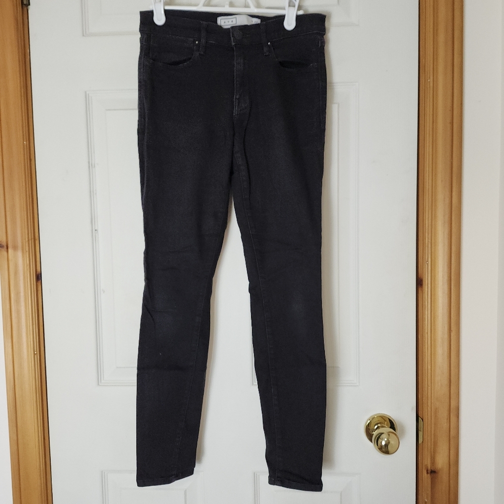 AYR Women's skinny 13942-BK247 faded black wash lightweight Stretch jeans 27 - Picture 3 of 16